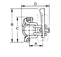 AIS 80&nbsp;DRIVE PIN WEDGE CLAMP